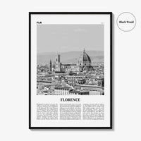 Florence Print Black and White No 1, Florence Wall Art, Florence Poster, Florence Photo, Florence Decor, Italy, Firenze, Tuscany, Italia