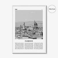 Florence Print Black and White No 1, Florence Wall Art, Florence Poster, Florence Photo, Florence Decor, Italy, Firenze, Tuscany, Italia
