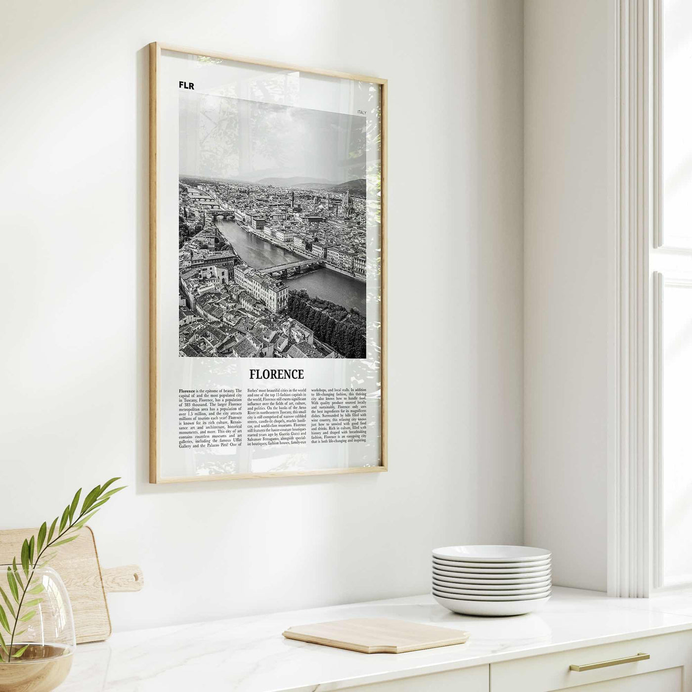 Florence Print Black and White No 2, Florence Wall Art, Florence Poster, Florence Photo, Florence Decor, Italy, Firenze, Tuscany, Italia