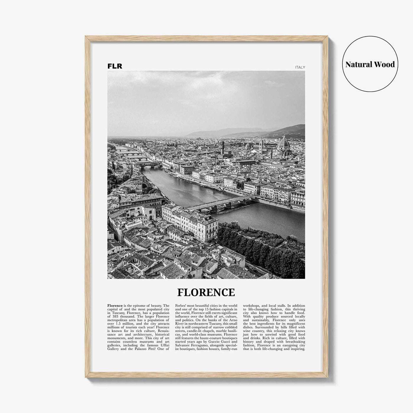 Florence Print Black and White No 2, Florence Wall Art, Florence Poster, Florence Photo, Florence Decor, Italy, Firenze, Tuscany, Italia