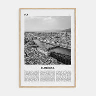 Florence Travel B&W No 2 Poster