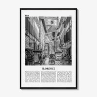 Florence Print Black and White No 3, Florence Wall Art, Florence Poster, Florence Photo, Florence Decor, Italy, Firenze, Tuscany, Italia