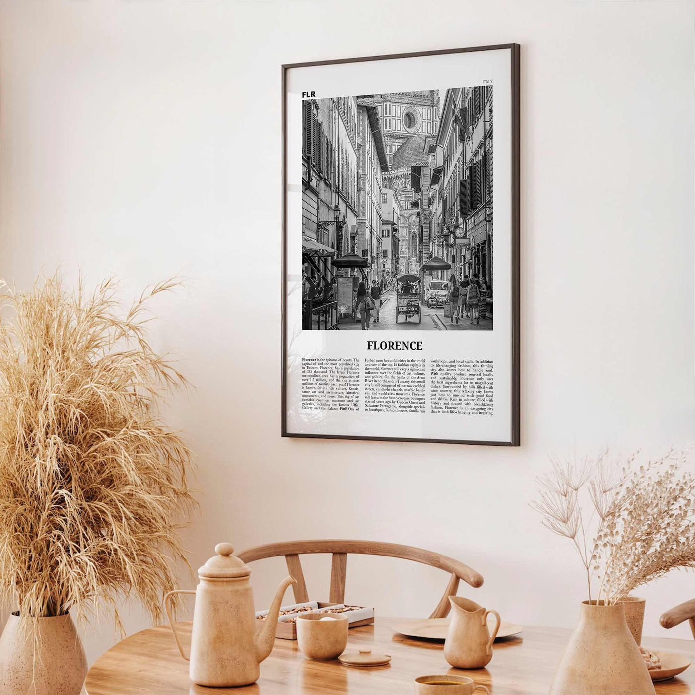 Florence Print Black and White No 3, Florence Wall Art, Florence Poster, Florence Photo, Florence Decor, Italy, Firenze, Tuscany, Italia
