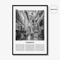 Florence Print Black and White No 3, Florence Wall Art, Florence Poster, Florence Photo, Florence Decor, Italy, Firenze, Tuscany, Italia