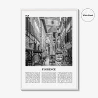 Florence Print Black and White No 3, Florence Wall Art, Florence Poster, Florence Photo, Florence Decor, Italy, Firenze, Tuscany, Italia