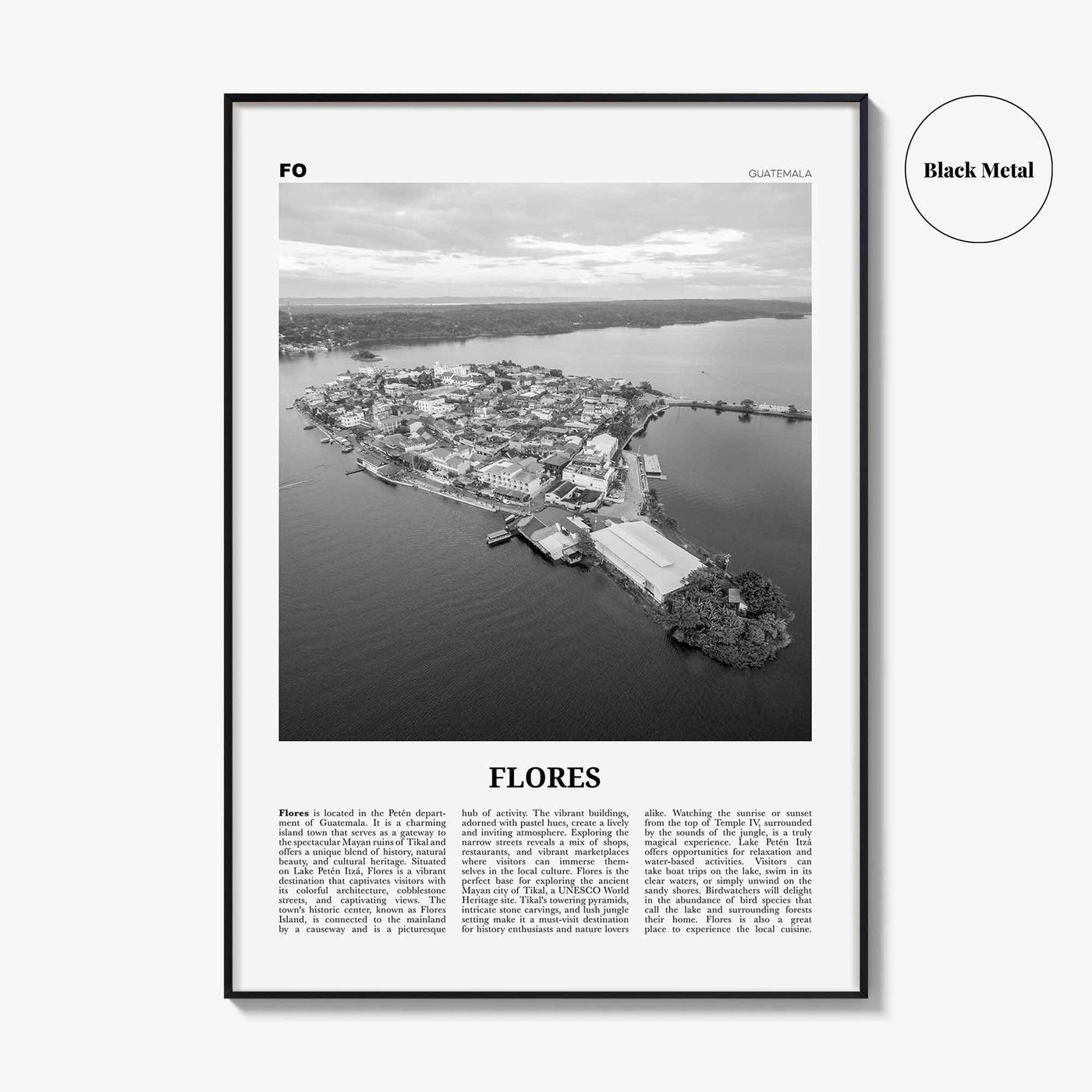 Flores Print Black and White, Flores Wall Art, Flores Poster, Flores Photo, Flores Wall Décor, Flores Map, Indonesia