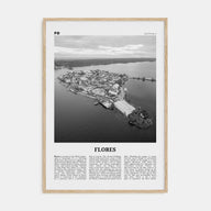 Flores Travel B&W Poster