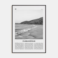 Florianópolis Travel B&W Poster