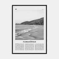 Florianópolis Travel B&W Poster