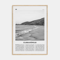 Florianópolis Travel B&W Poster