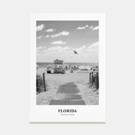 Florida Portrait B&W No 1 Poster
