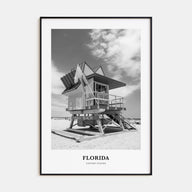 Florida Portrait B&W No 2 Poster