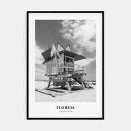 Florida Portrait B&W No 2 Poster