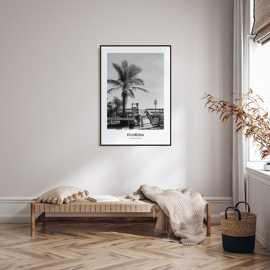 Florida Portrait B&W No 3 Poster