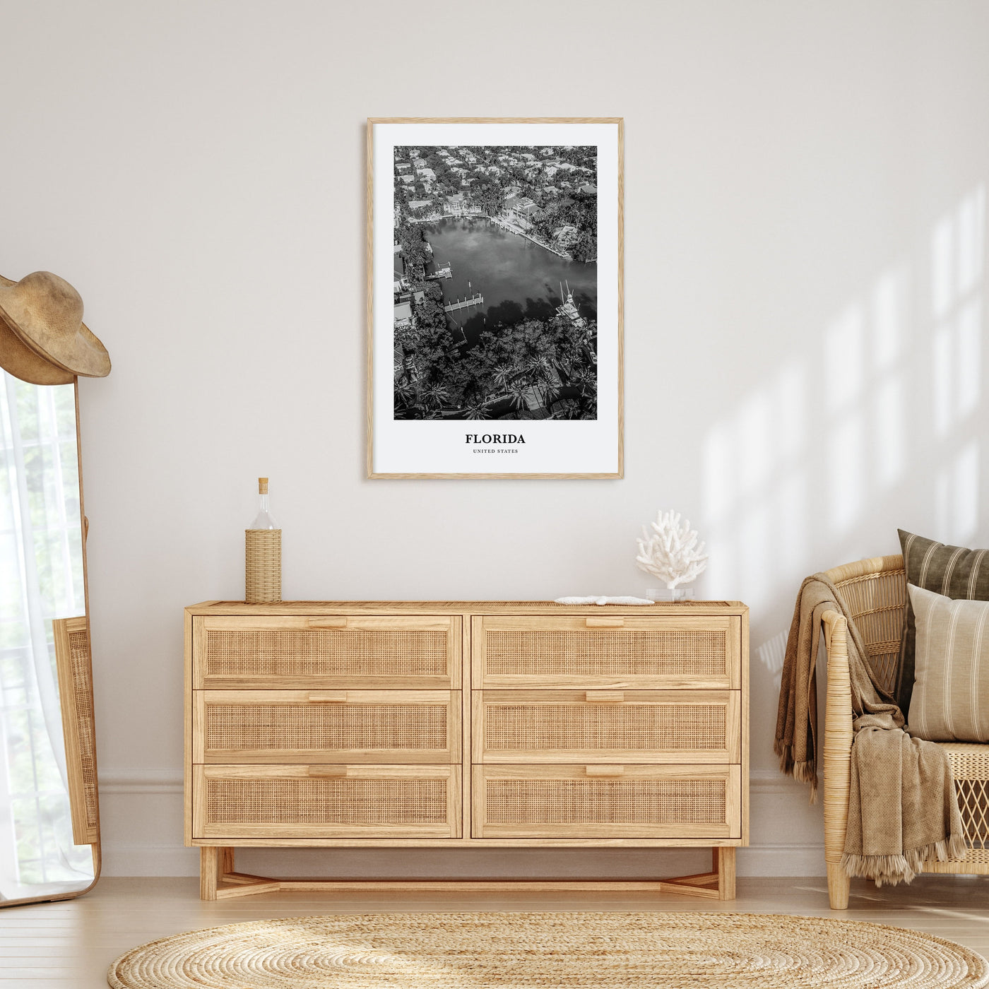 Florida Portrait B&W No 4 Poster