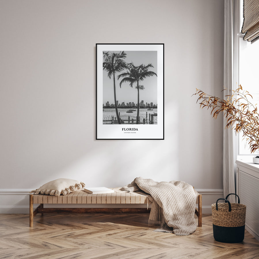 Florida Portrait B&W No 5 Poster