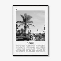 Florida Print Black and White No 1, Florida Wall Art, Florida Poster, Florida Photo, Florida Wall Decor, USA, United States, North America