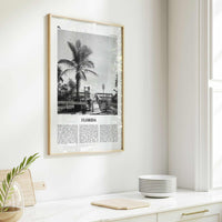 Florida Print Black and White No 1, Florida Wall Art, Florida Poster, Florida Photo, Florida Wall Decor, USA, United States, North America