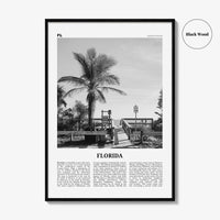 Florida Print Black and White No 1, Florida Wall Art, Florida Poster, Florida Photo, Florida Wall Decor, USA, United States, North America