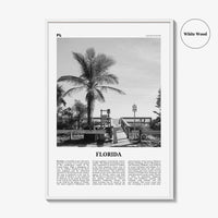 Florida Print Black and White No 1, Florida Wall Art, Florida Poster, Florida Photo, Florida Wall Decor, USA, United States, North America