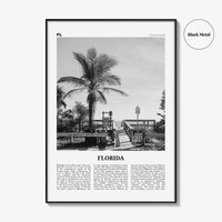 Florida Print Black and White No 1, Florida Wall Art, Florida Poster, Florida Photo, Florida Wall Decor, USA, United States, North America