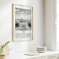 Florida Print Black and White No 2, Florida Wall Art, Florida Poster, Florida Photo, Florida Wall Decor, USA, United States, North America