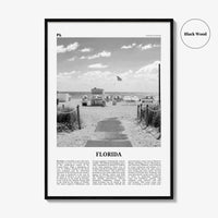 Florida Print Black and White No 2, Florida Wall Art, Florida Poster, Florida Photo, Florida Wall Decor, USA, United States, North America