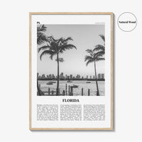 Florida Print Black and White No 3, Florida Wall Art, Florida Poster, Florida Photo, Florida Wall Decor, USA, United States