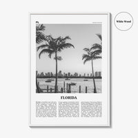 Florida Print Black and White No 3, Florida Wall Art, Florida Poster, Florida Photo, Florida Wall Decor, USA, United States