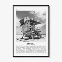 Florida Print Black and White No 5, Florida Wall Art, Florida Poster, Florida Photo, Florida Wall Decor, USA, United States