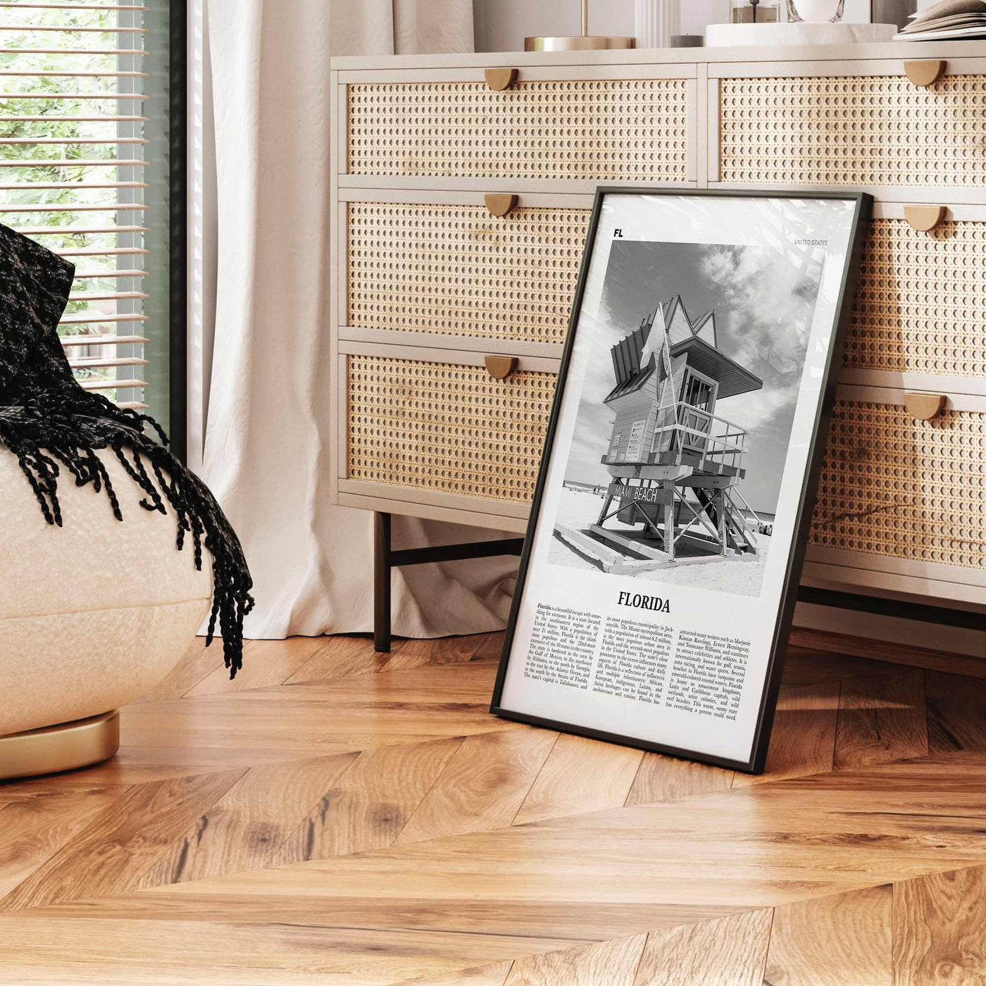 Florida Print Black and White No 5, Florida Wall Art, Florida Poster, Florida Photo, Florida Wall Decor, USA, United States