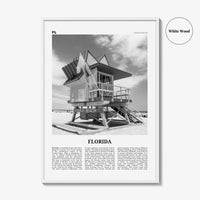 Florida Print Black and White No 5, Florida Wall Art, Florida Poster, Florida Photo, Florida Wall Decor, USA, United States