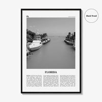 Florida Print Black and White No 6, Florida Wall Art, Florida Poster, Florida Photo, Florida Wall Décor, Florida Map, United States