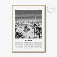 Florida Print Black and White No 7, Florida Wall Art, Florida Poster, Florida Photo, Florida Wall Décor, Florida Map, United States