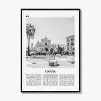 Foggia Print Black and White, Foggia Wall Art, Foggia Poster, Foggia Photo, Foggia Map, Foggia Wall Decor, Italy, Italia, Fògge, Apulia