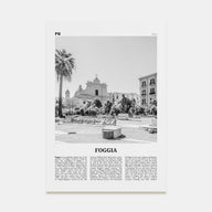 Foggia Travel B&W Poster