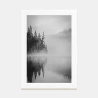 Foggy Forest Photo B&W No 2 Poster