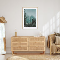 Foggy Forest Photo Color No 2 Poster