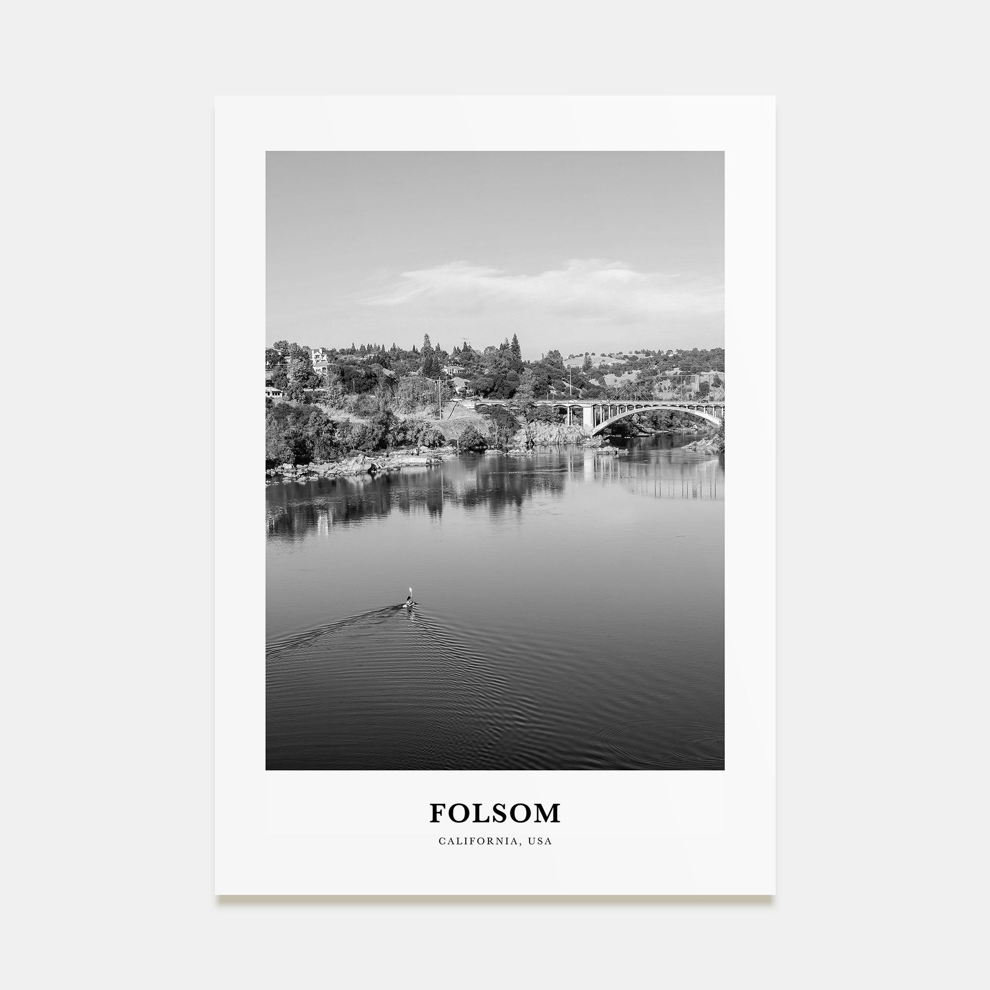 Folsom Portrait B&W Poster