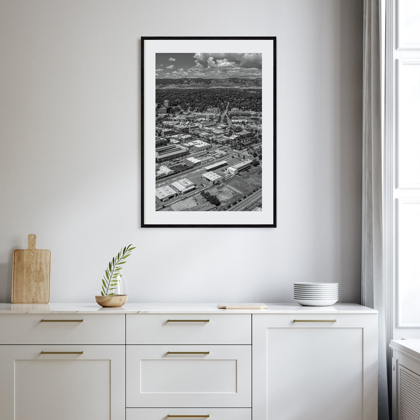 Fort Collins Photo B&W Poster