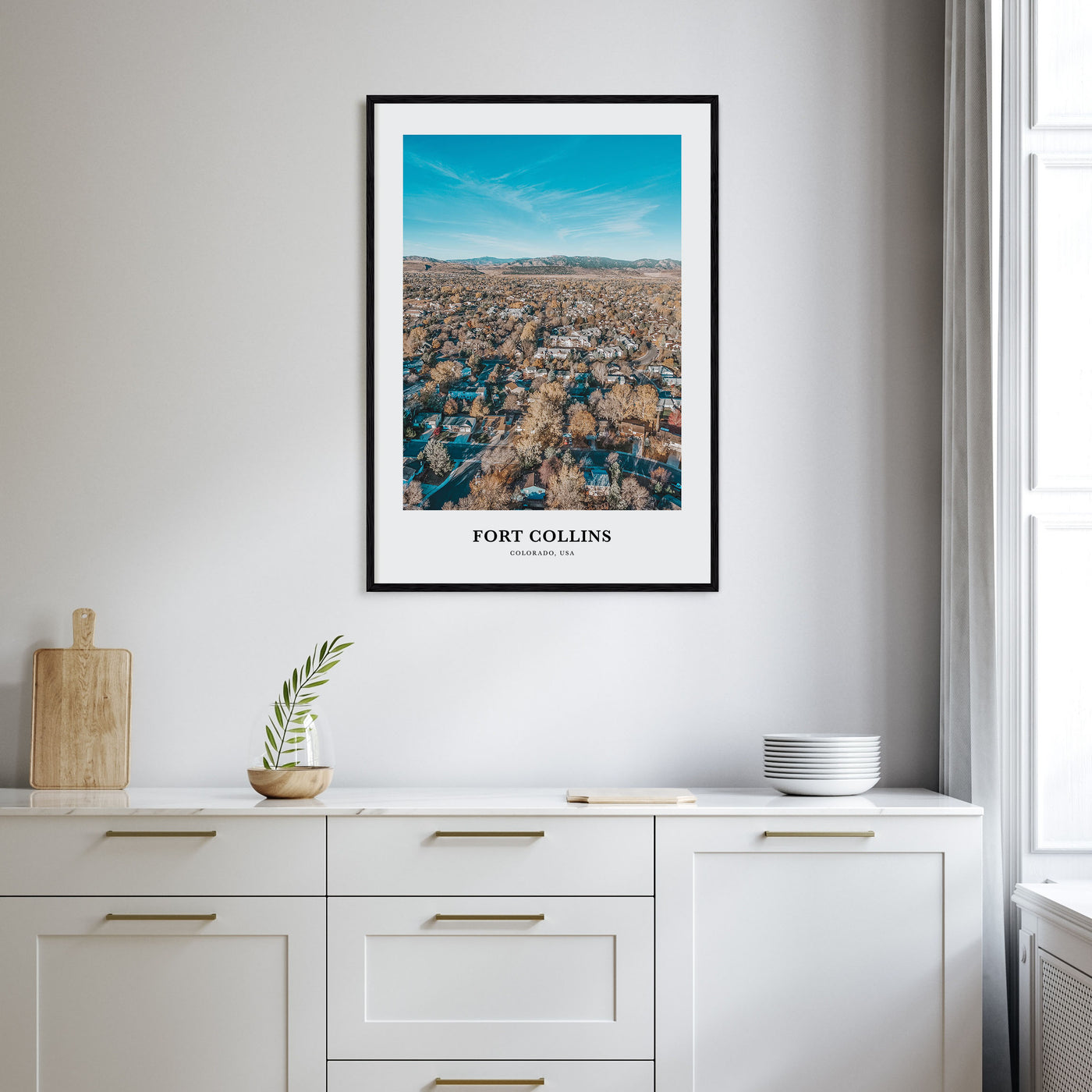 Fort Collins Portrait Color Poster