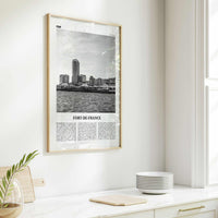 Fort De France Print Black and White, Fort-de-France Wall Art, Fort-de-France Poster, Fort-de-France Photo, Martinique