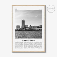 Fort De France Print Black and White, Fort-de-France Wall Art, Fort-de-France Poster, Fort-de-France Photo, Martinique