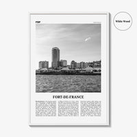 Fort De France Print Black and White, Fort-de-France Wall Art, Fort-de-France Poster, Fort-de-France Photo, Martinique