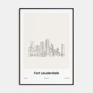 Fort Lauderdale Drawn Poster
