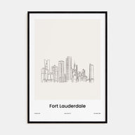 Fort Lauderdale Drawn Poster