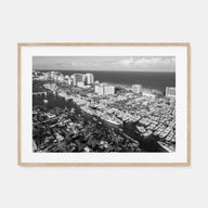 Fort Lauderdale Landscape B&W Poster