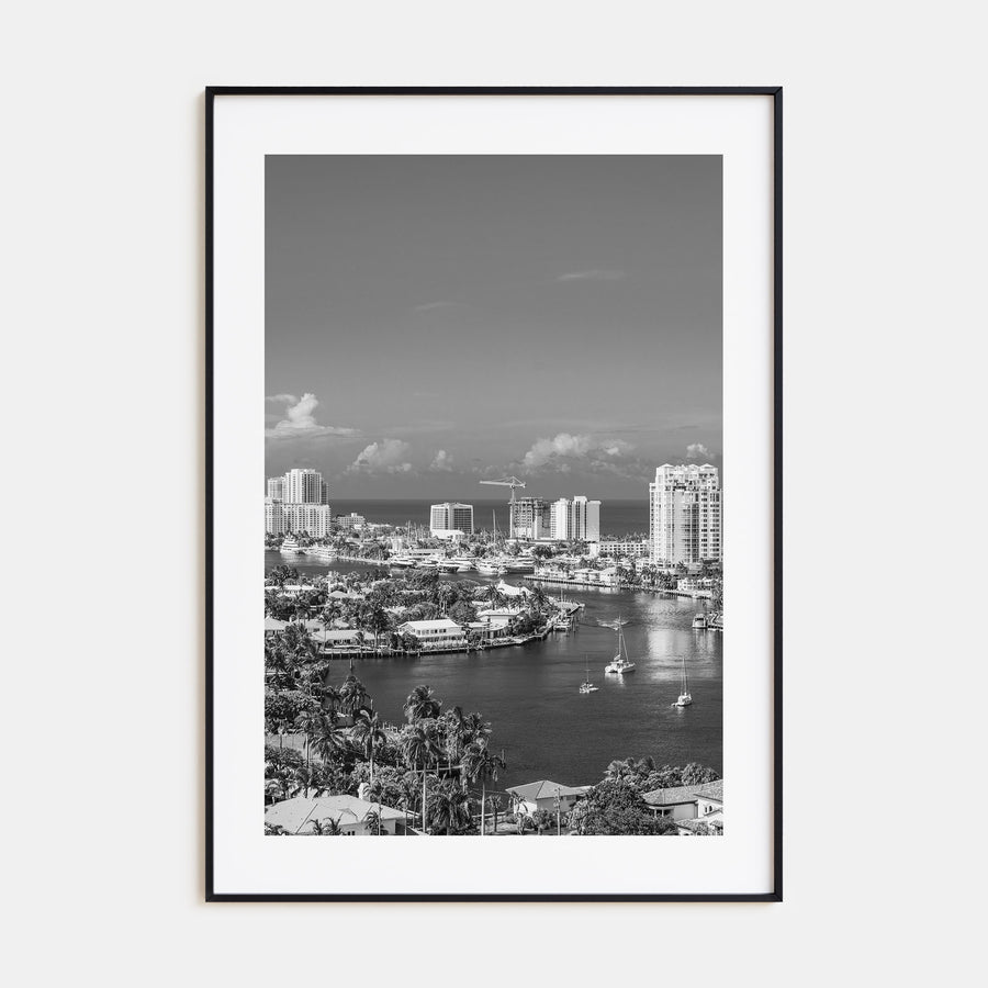 Fort Lauderdale Photo B&W No 1 Poster