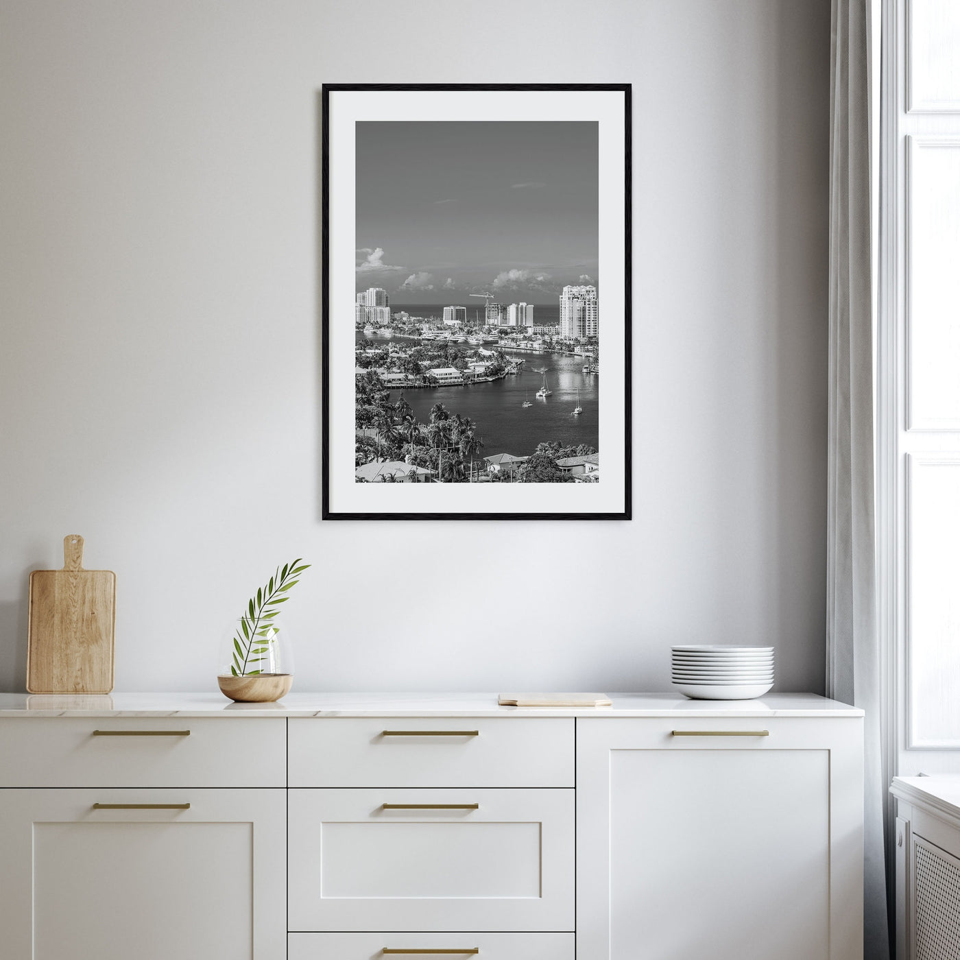 Fort Lauderdale Photo B&W No 1 Poster