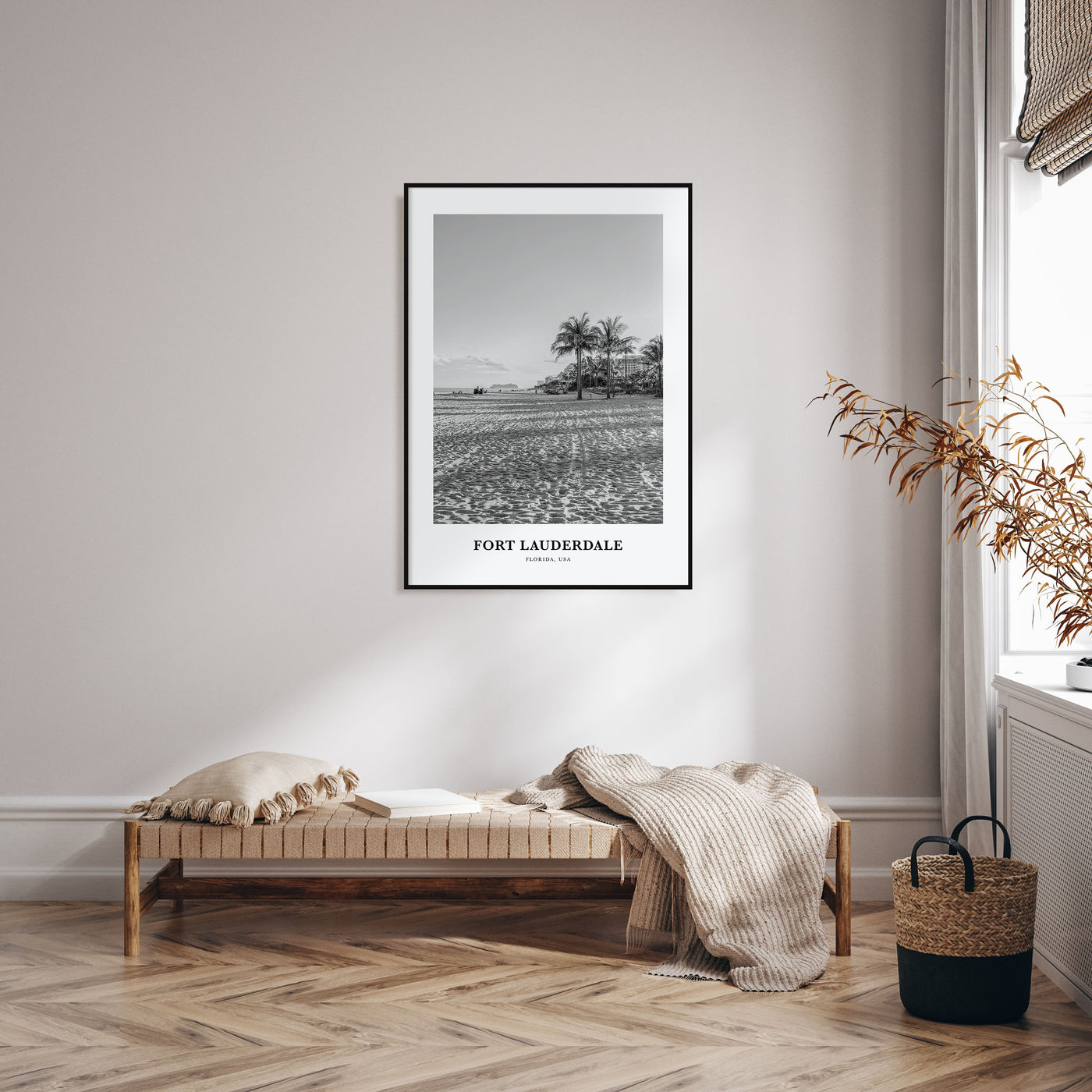 Fort Lauderdale Portrait B&W No 1 Poster